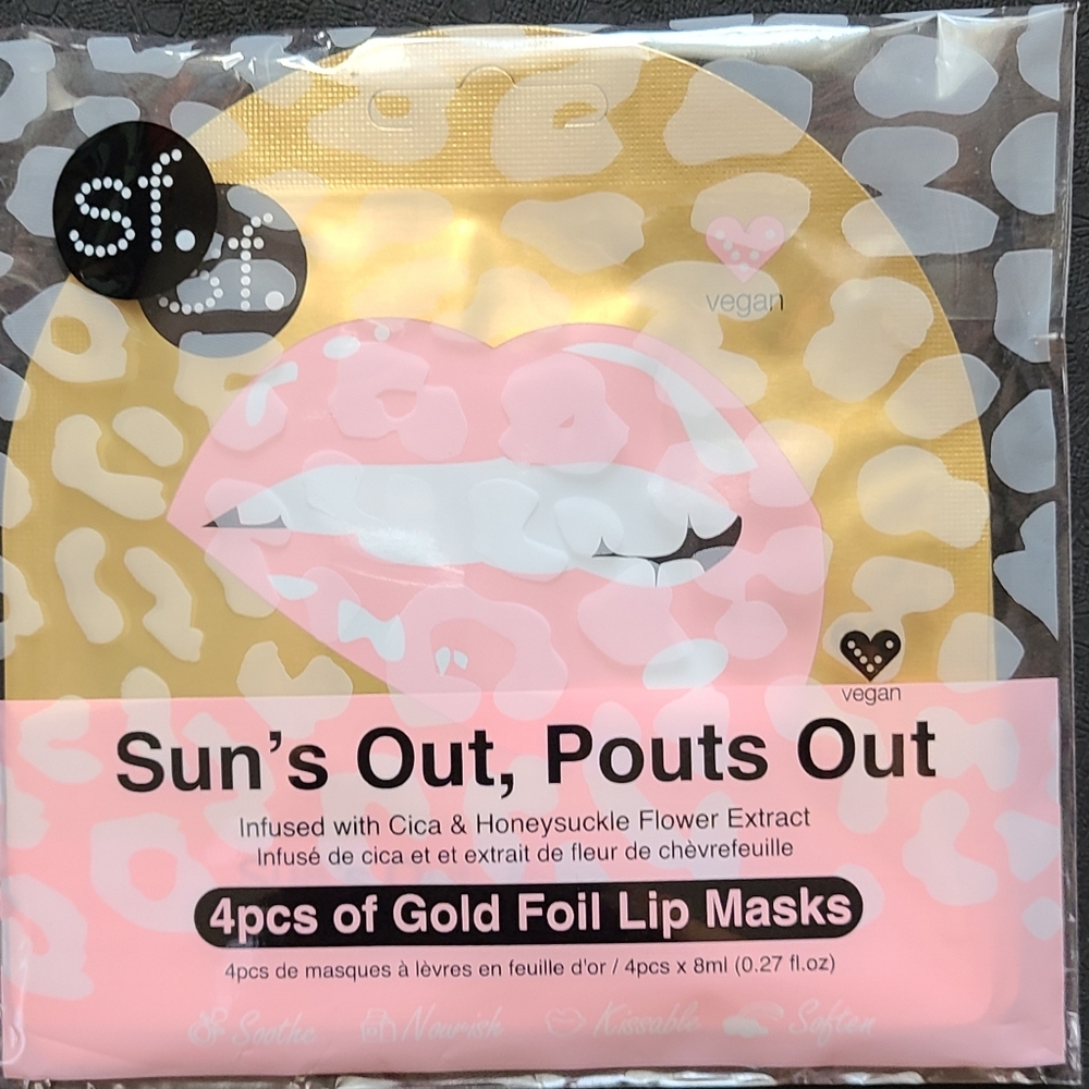 Brand New Gold Foil Lip Masks